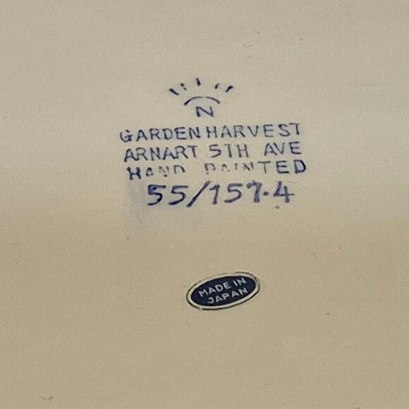 Vintage Soup Tureen Garden Harvest Arnart 5th Ave Handpainted Made in Japan - Picture 6 of 9